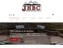 Tablet Screenshot of jhbc.edu